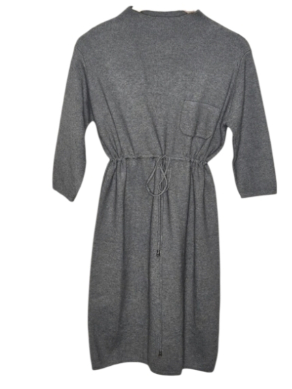 POL The Perfect Minimalist Gray 3/4 Sleeve Sweater Dress